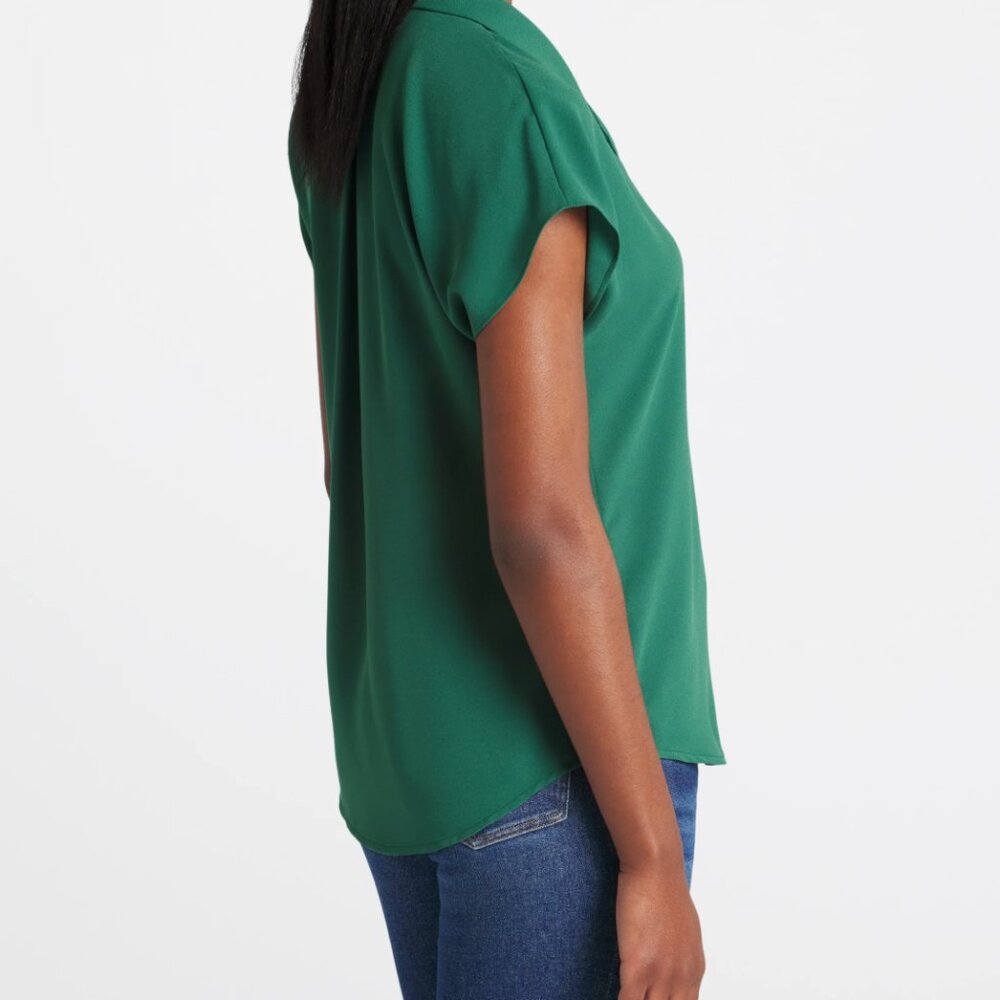 41 HAWTHORN Mar Button Down Green Blouse - Picture 9 of 10